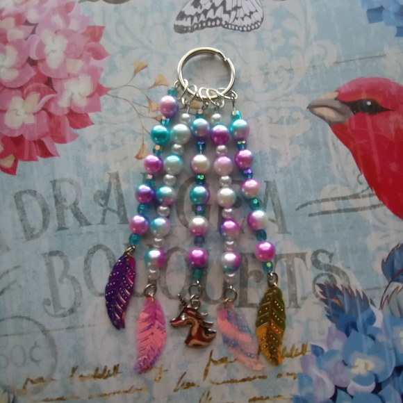 Handmade unicorn Keychain - Picture 3 of 13